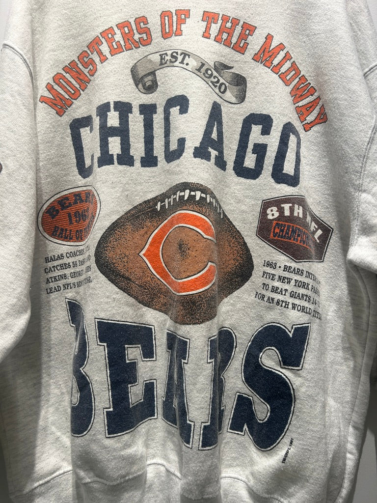 古着】90's NFL シカゴ・ベアーズ Chicago Bears スウェット トレーナー グレー – UNION originals