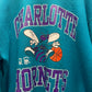 【古着】90's NBA シャーロット・ホーネッツ Charlotte Hornets スウェット トレーナー ブルー 青