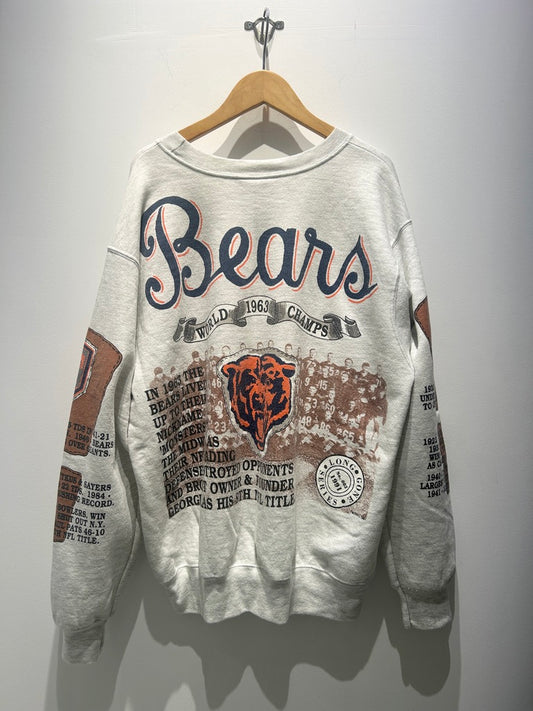 【古着】90's NFL シカゴ・ベアーズ Chicago Bears スウェット トレーナー グレー