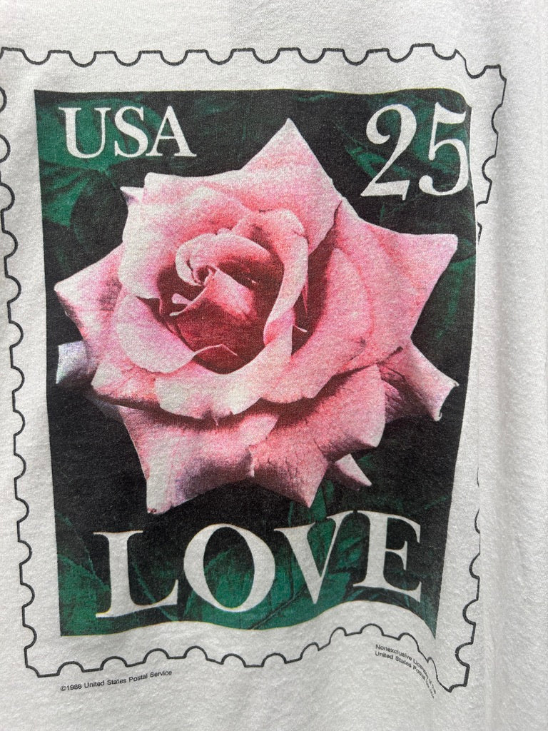 【古着】©︎1988 USA STAMP 切手 Tシャツ  シングルステッチ