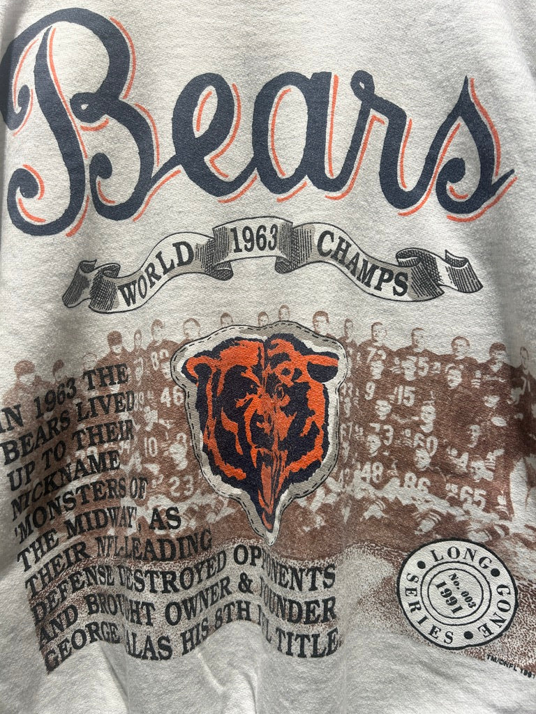 【古着】90's NFL シカゴ・ベアーズ Chicago Bears スウェット トレーナー グレー