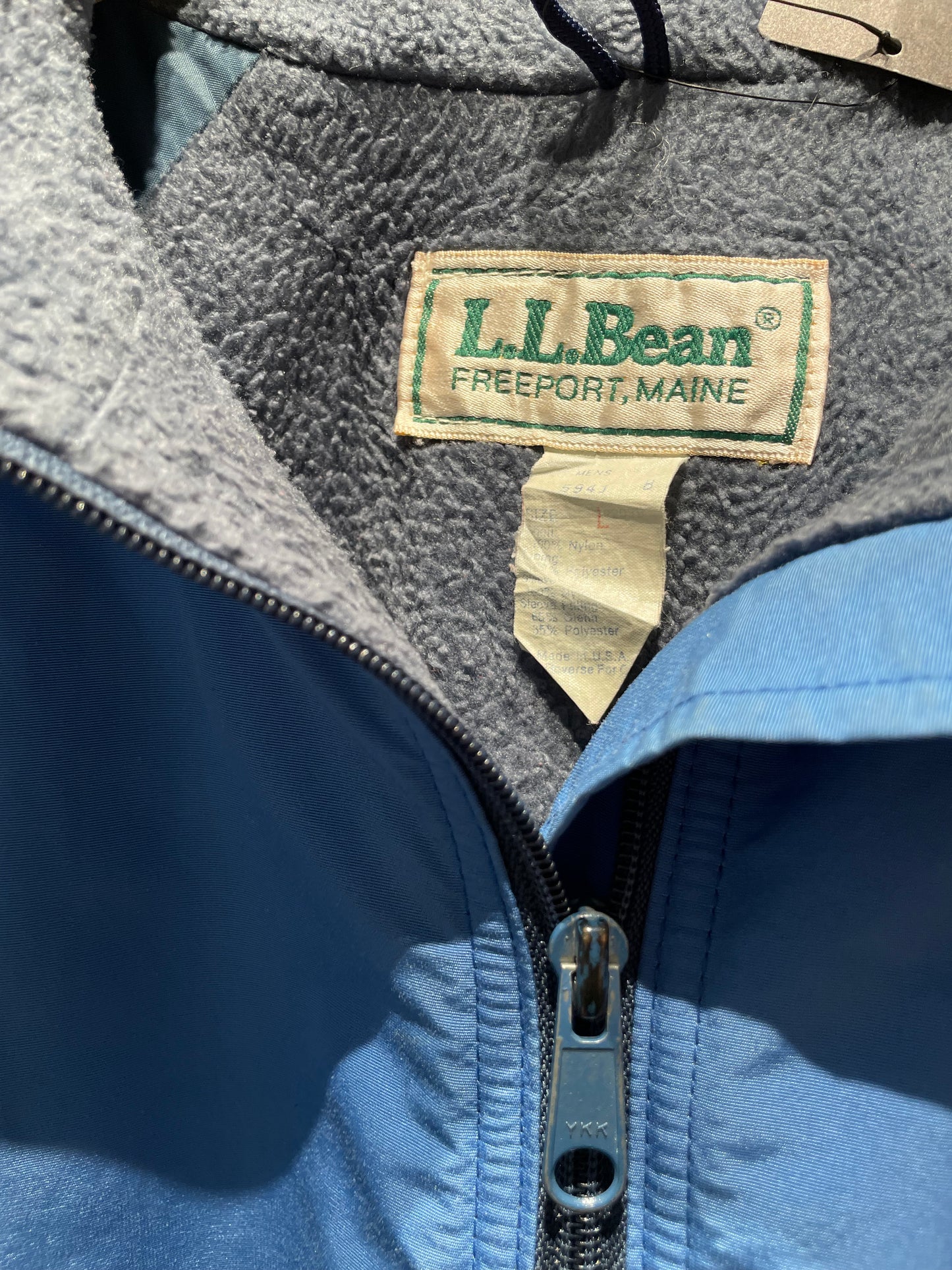 【古着】80's L.L.Bean エルエルビーン ウォームアップ ジャケット ナイロンジャケット