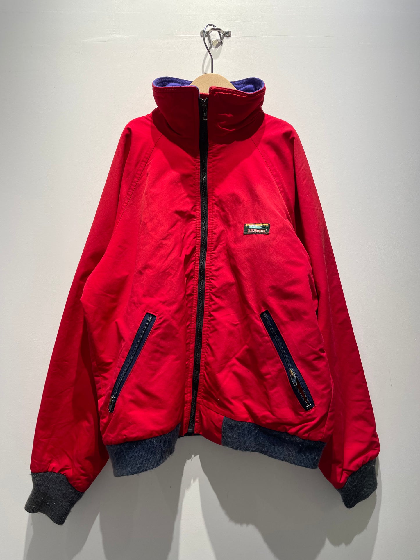 【古着】80's L.L.Bean エルエルビーン ウォームアップ ジャケット ナイロンジャケット