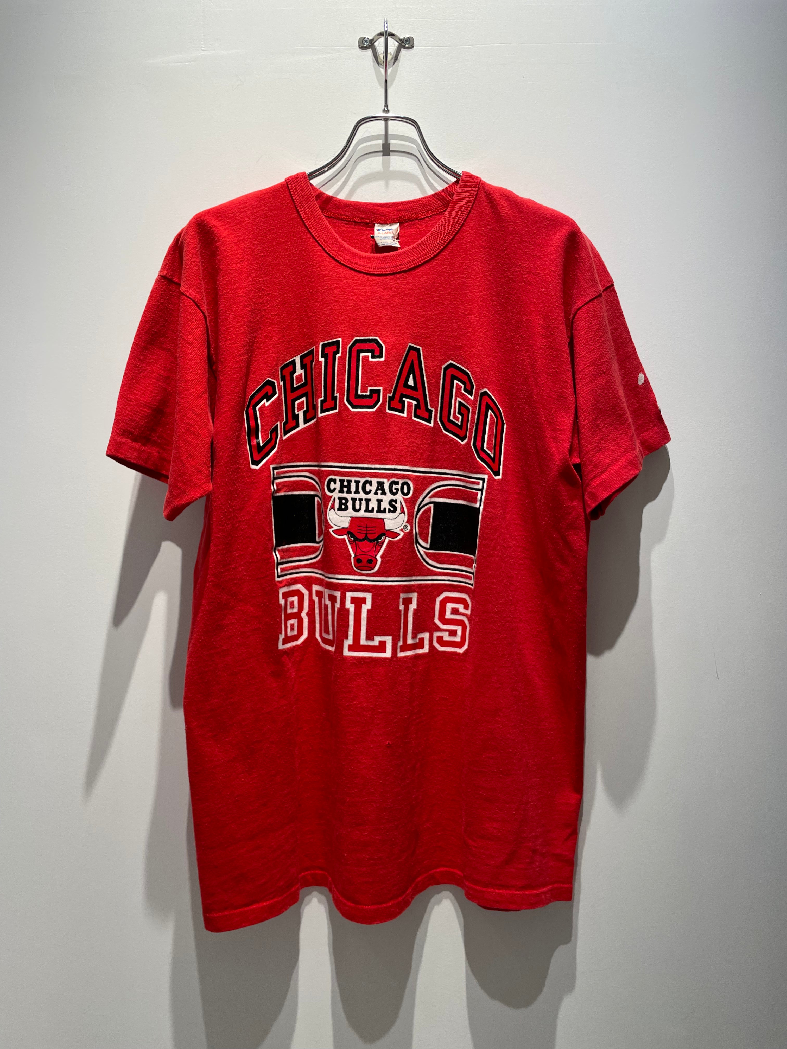 【古着】80's Champion NBA シカゴ・ブルズ Tシャツ シングルステッチ ラバープリント