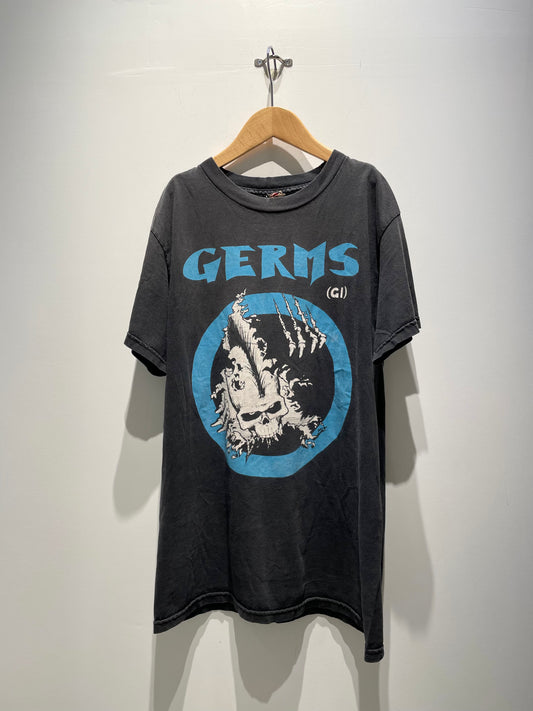 【古着】90's GERMS ジャームス G.I SKULL Tシャツ ロック バンドT