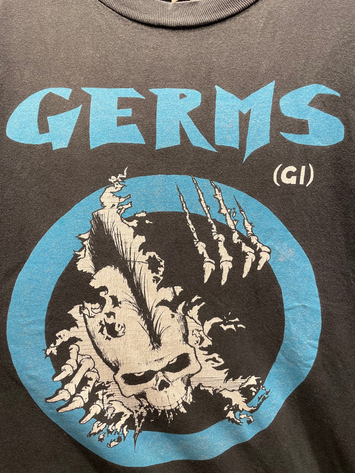 【古着】90's GERMS ジャームス G.I SKULL Tシャツ ロック バンドT