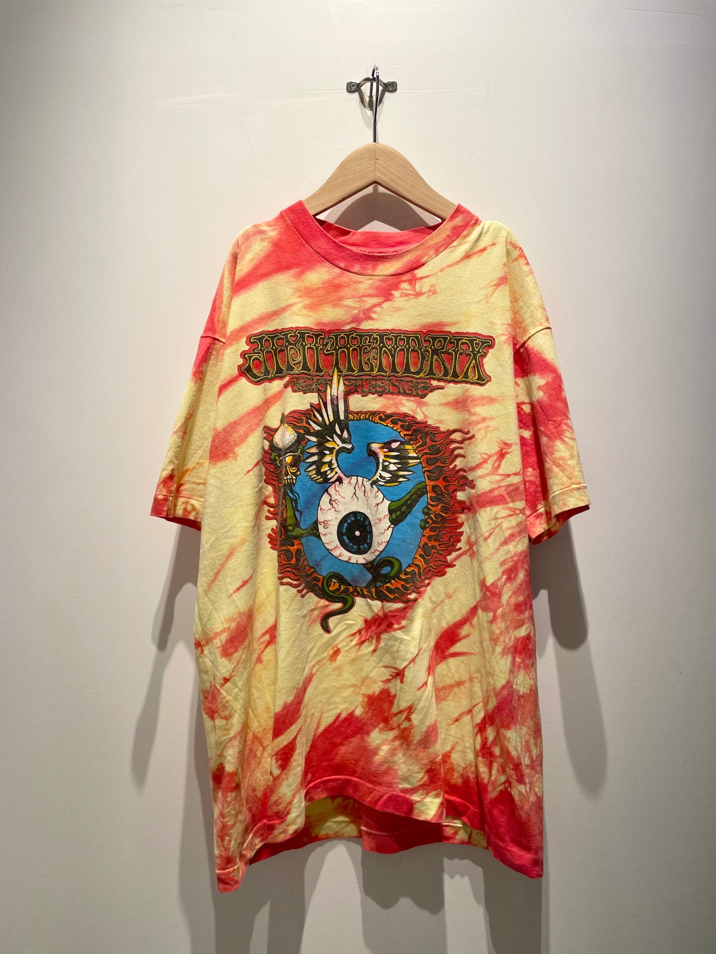 【古着】©︎1989 ジミ・ヘンドリックス Jimi Hendrix フライング アイボール ジミヘン Tシャツ ロック バンドT シングルステッチ