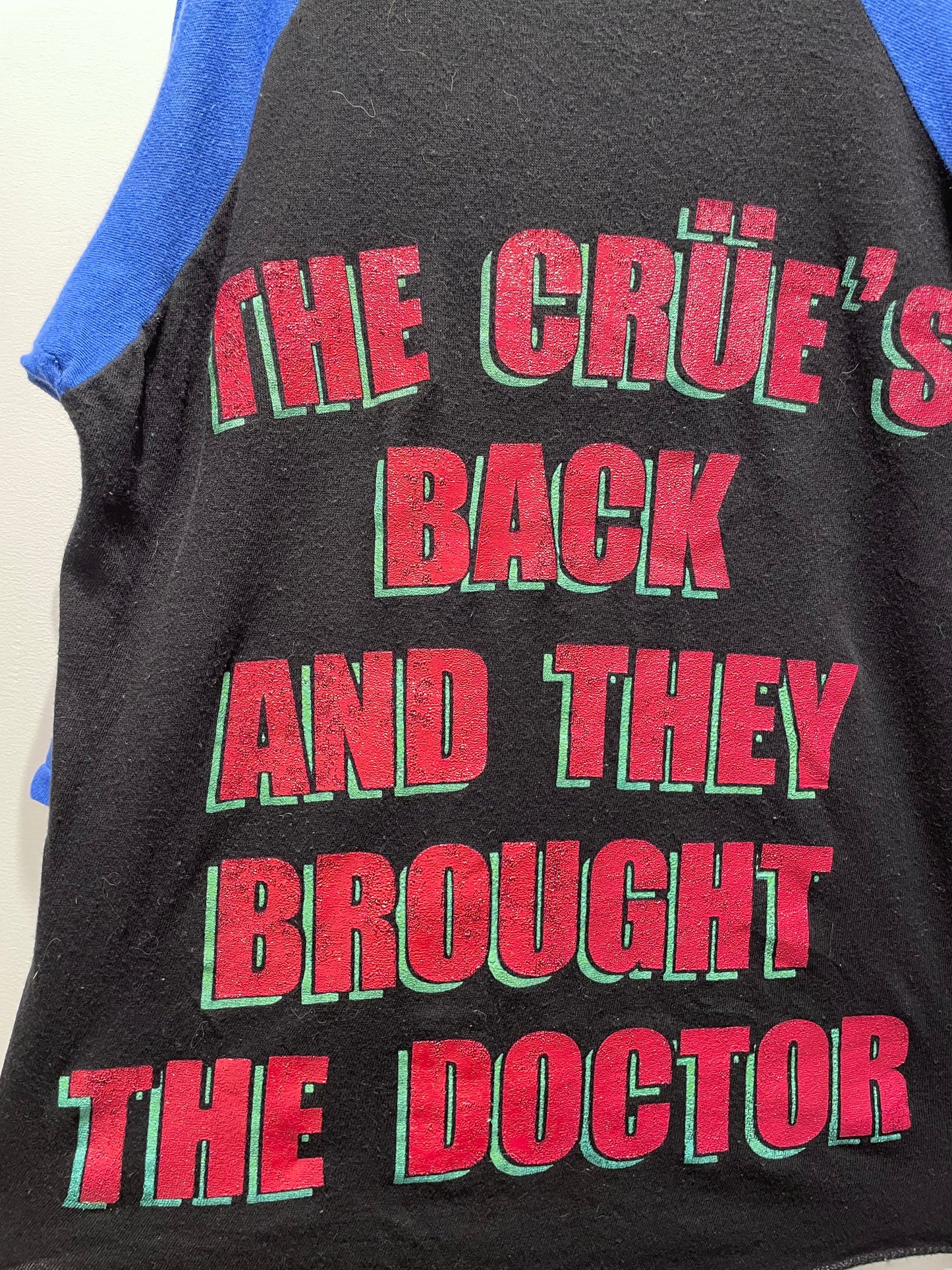 【古着】80's Motley Crue モトリー クルー Dr.Feelgood ラグラン Tシャツ ロック バンドT シングルステッチ