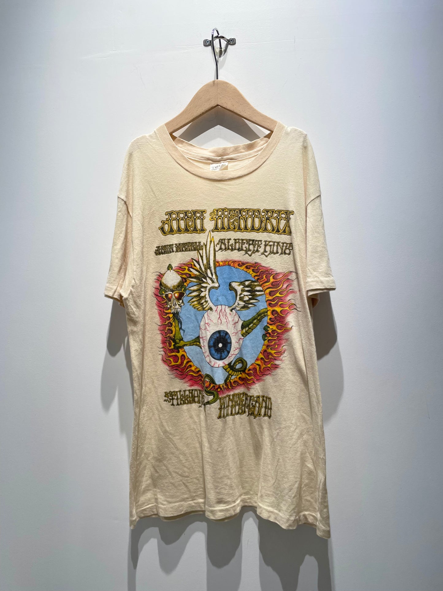 【古着】80's ジミ・ヘンドリックス Jimi Hendrix フライング アイボール ジミヘン Tシャツ ロック バンドT シングルステッチ