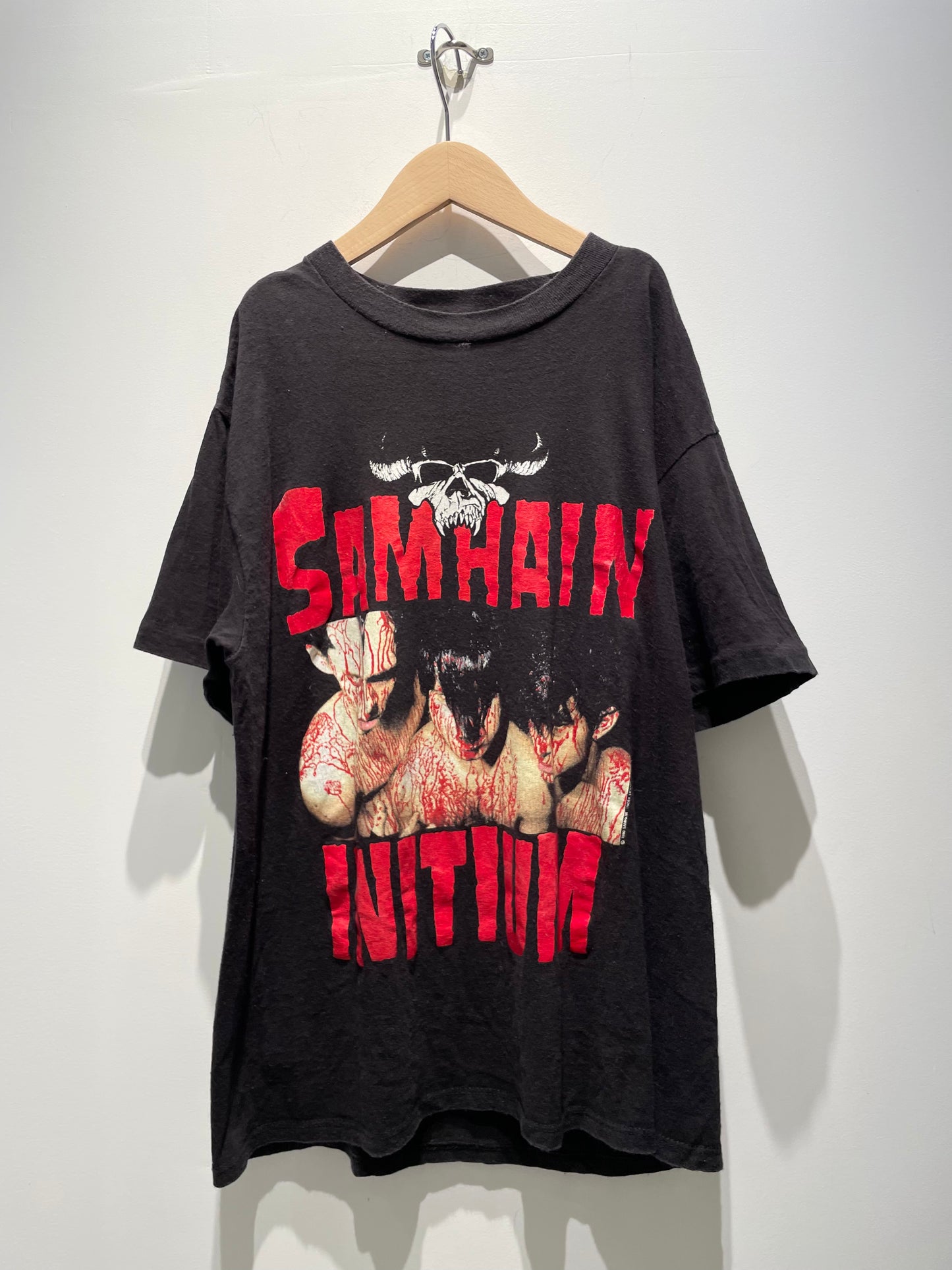 【古着】©︎1990 SAMHAIN サムへイン Tシャツ ロック バンドT シングルステッチ