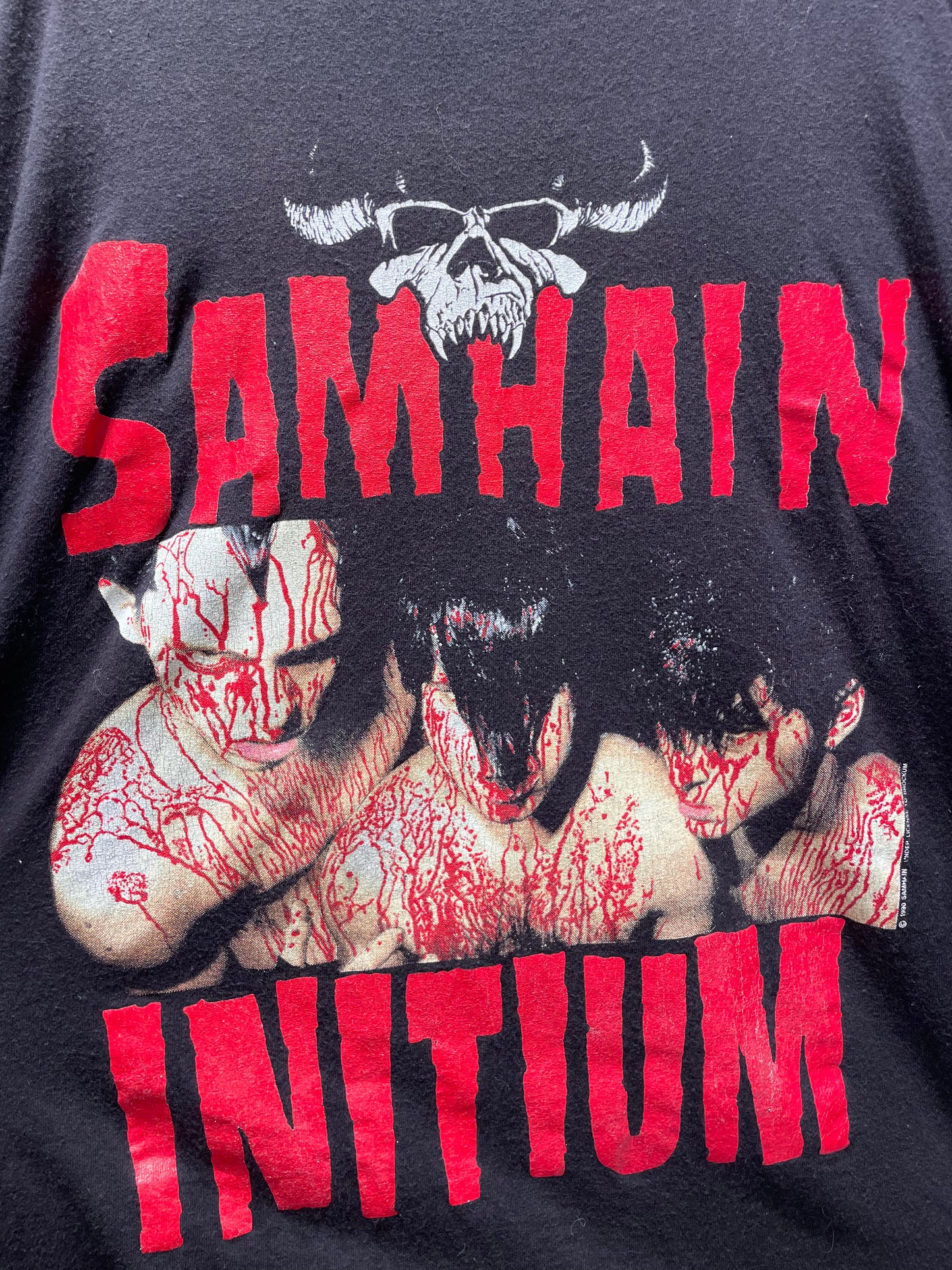 【古着】©︎1990 SAMHAIN サムへイン Tシャツ ロック バンドT シングルステッチ