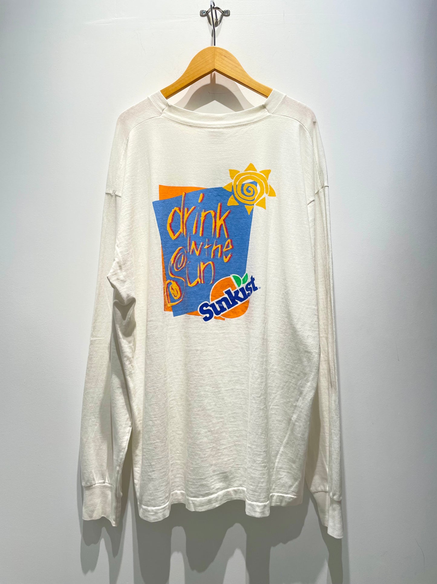 【古着】90's SUMKIST サンキスト ロンT Tシャツ 企業 シングルステッチ