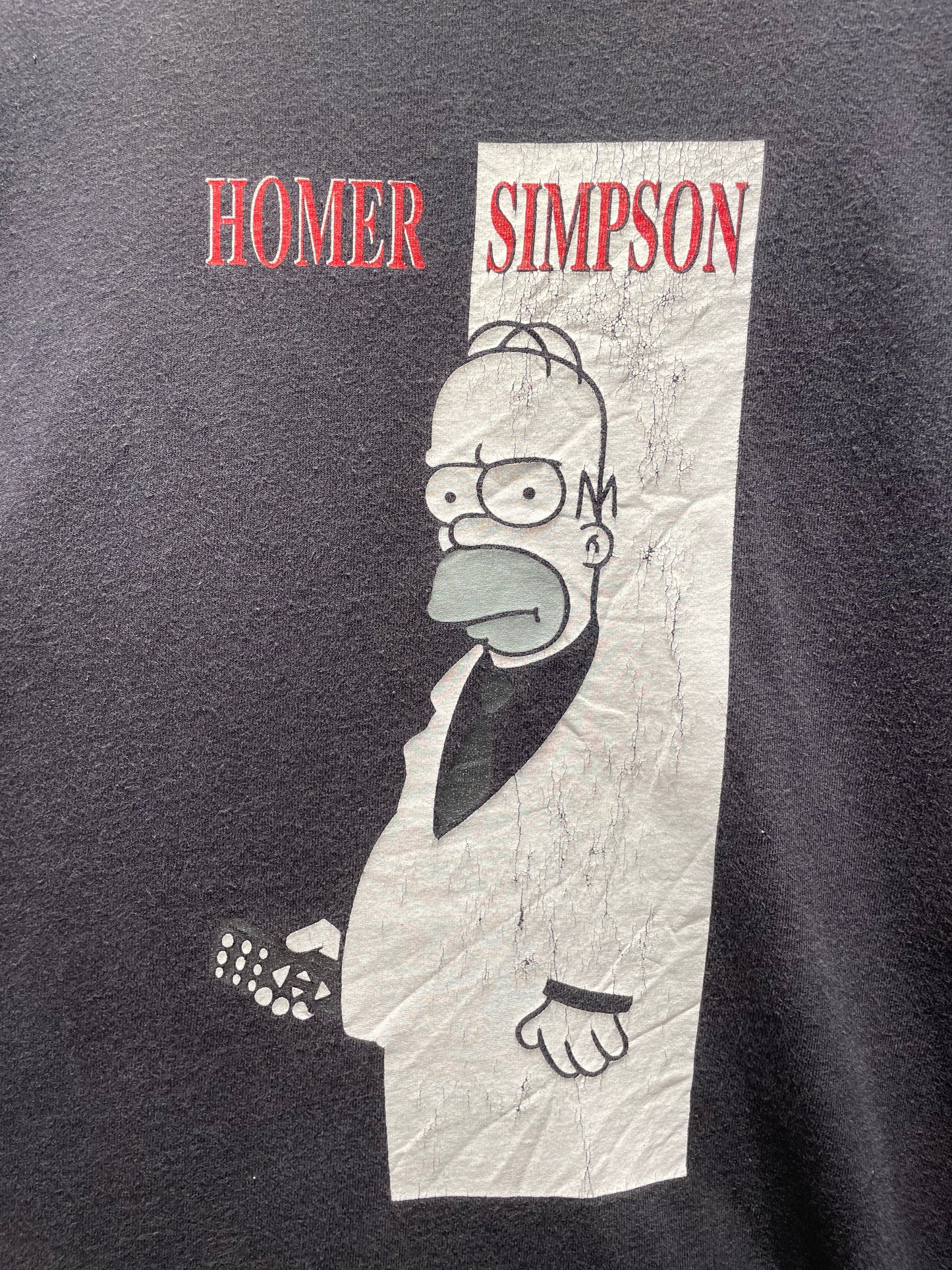 【古着】90's The Simpsons ザ・シンプソンズ ホーマー SCARFACE スカーフェイス Tシャツ