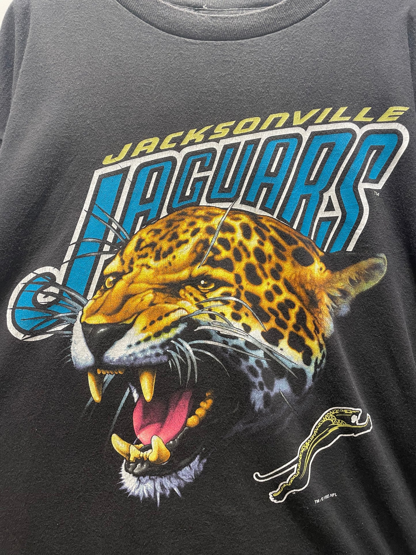 【古着】©️1993 NFL ジャクソンビル・ジャガーズ Jacksonville Jaguars Tシャツ シングルステッチ