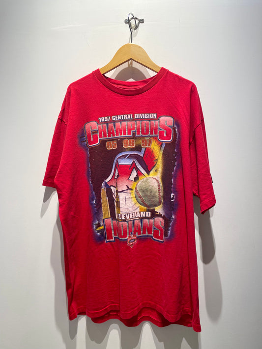 【古着】©️1997 MLB クリーブランド・インディアンス Cleveland Indians Tシャツ シングルステッチ