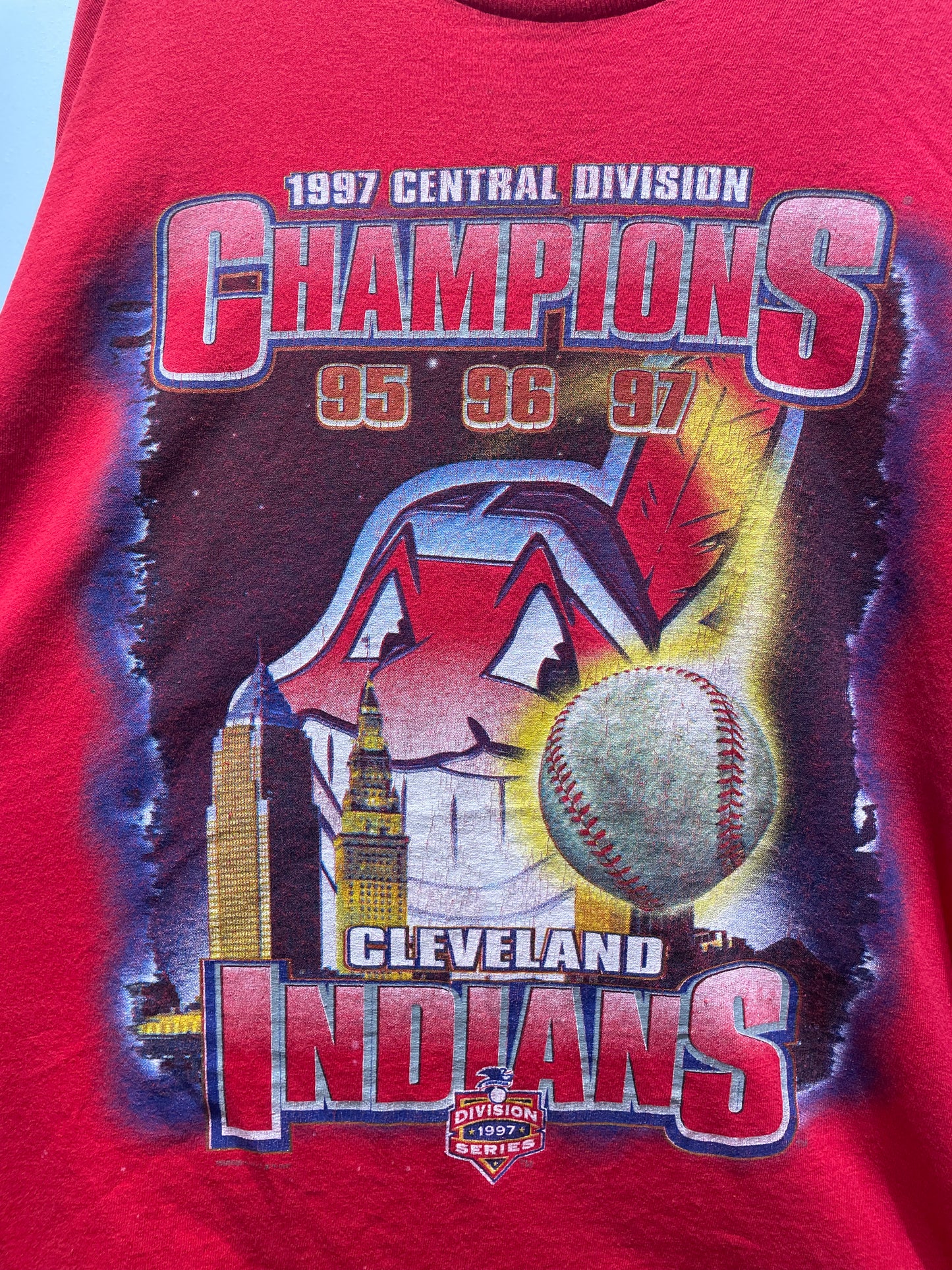 【古着】©️1997 MLB クリーブランド・インディアンス Cleveland Indians Tシャツ シングルステッチ