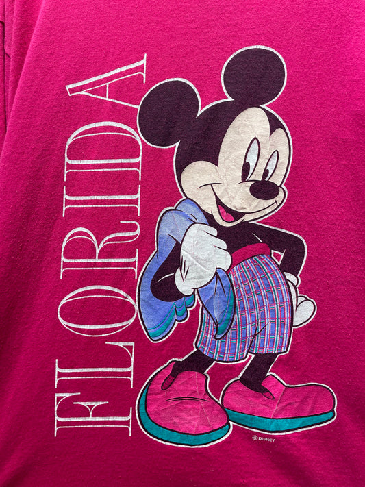 【古着】90's MICKEY ミッキー フロリダ FLORIDA Disney ディズニー Tシャツ