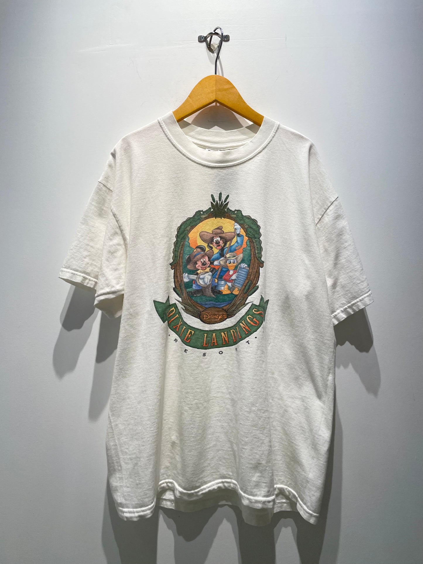 【古着】90's MICKEY ミッキー DIXIE LANDINGS Disney ディズニー Tシャツ