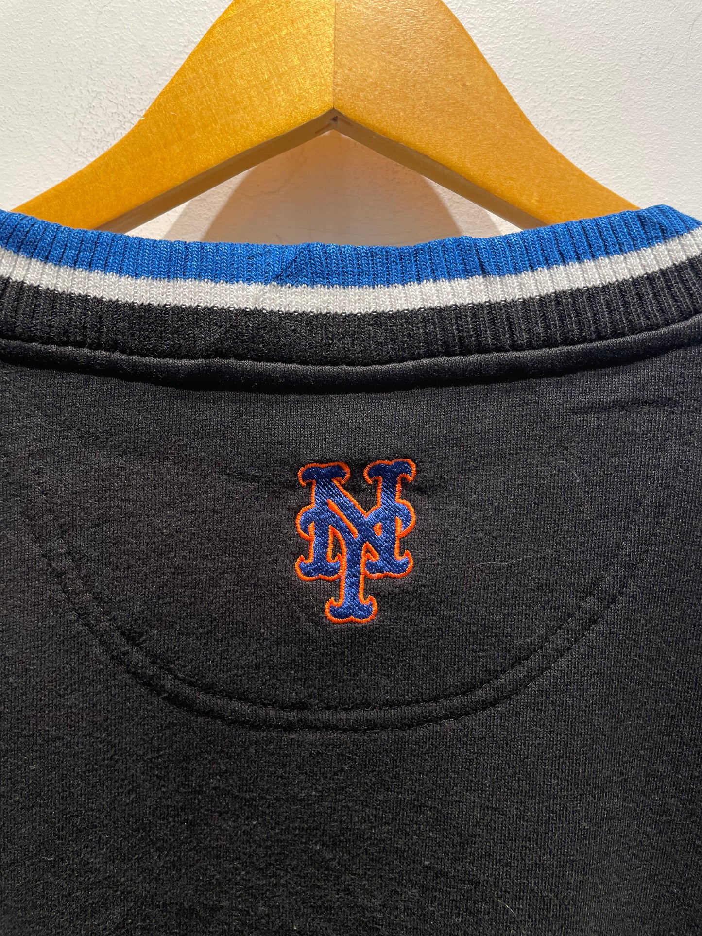 【古着】90's MLB ニューヨーク・メッツ New York Mets Lee スウェット トレーナー ブラック 黒