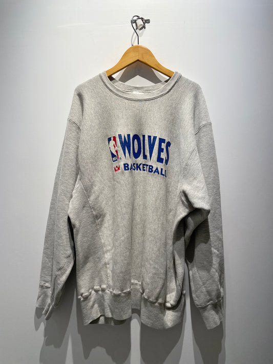 【古着】90's NBA ミネソタ・ティンバーウルブズ Minnesota Timberwolves スウェット トレーナー