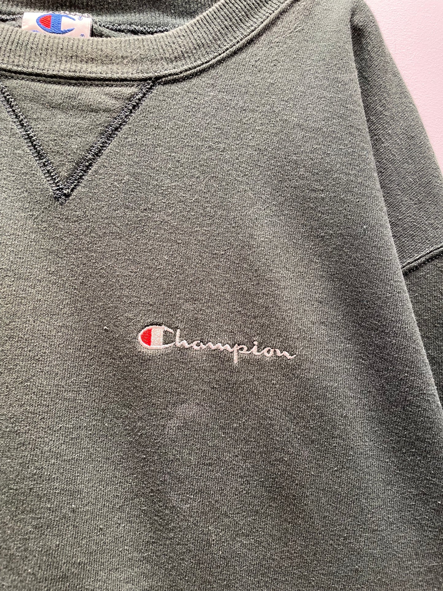 【古着】90's チャンピオン Champion スウェット トレーナー グリーン 緑