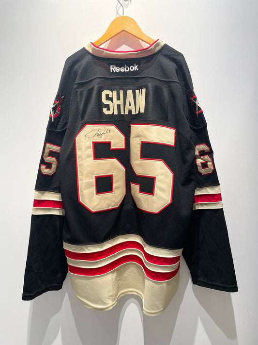 【古着】00's NHL シカゴ・ブラックホークス Chicago Blackhawks ホッケーシャツ ユニフォーム ゲームシャツ ジャージ ブラック 黒