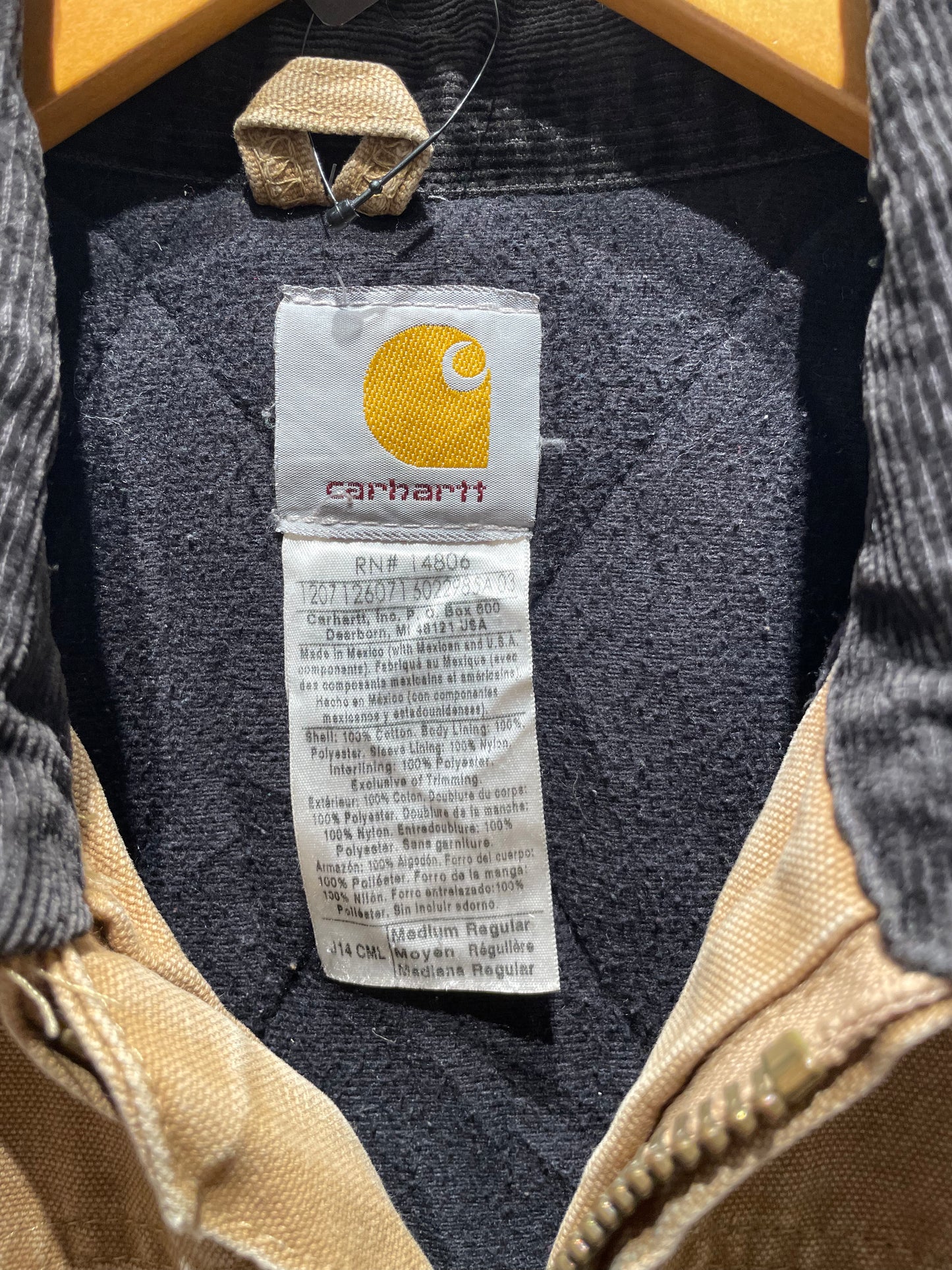 【古着】00's Carhartt カーハート サンタフェ ジャケット ダックワーク ベージュ ブラウン 茶色