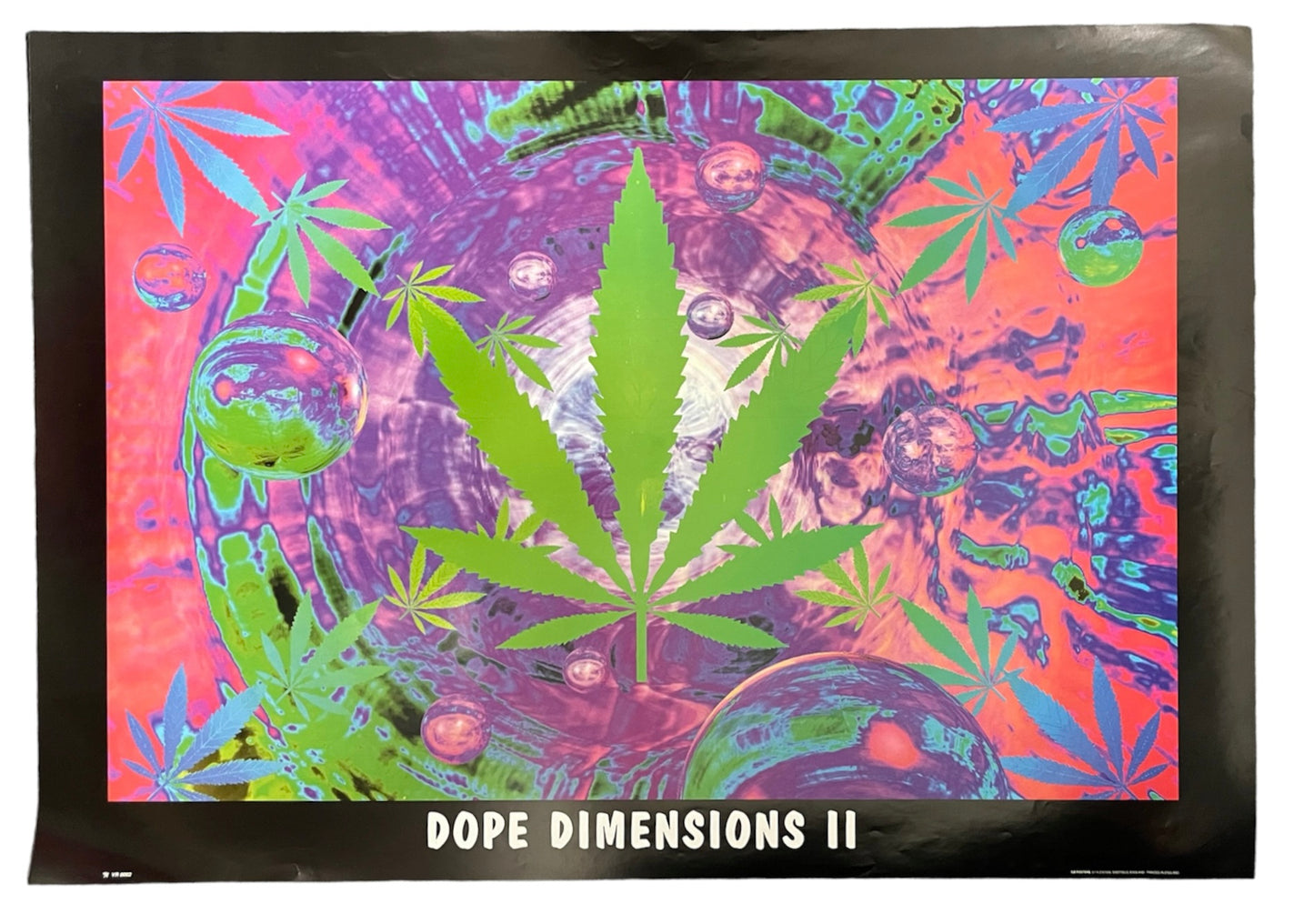 【ヴィンテージポスター】90's Dope Dimensions II マリファナ サイケデリック