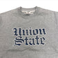 【UNION originals - ユニオンオリジナルス】Union State Print Swaet / Gray (ユニオンステイトプリントスウェット/グレー)