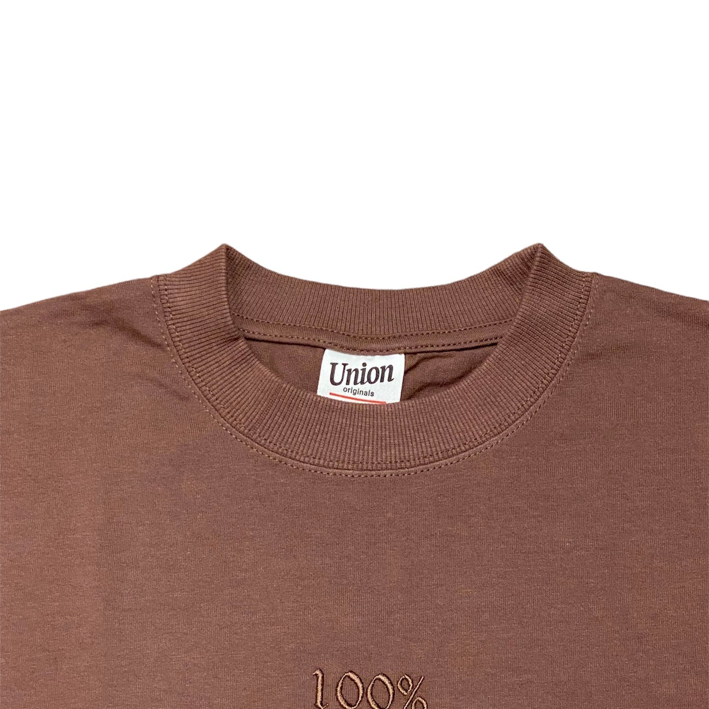 【UNION originals - ユニオンオリジナルス】100% Street Logo T-shirt / Brown(Tシャツ/ブラウン)