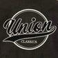 【UNION originals - ユニオンオリジナルス】リーグロゴ スタジャン バーシティジャケット/ブラック