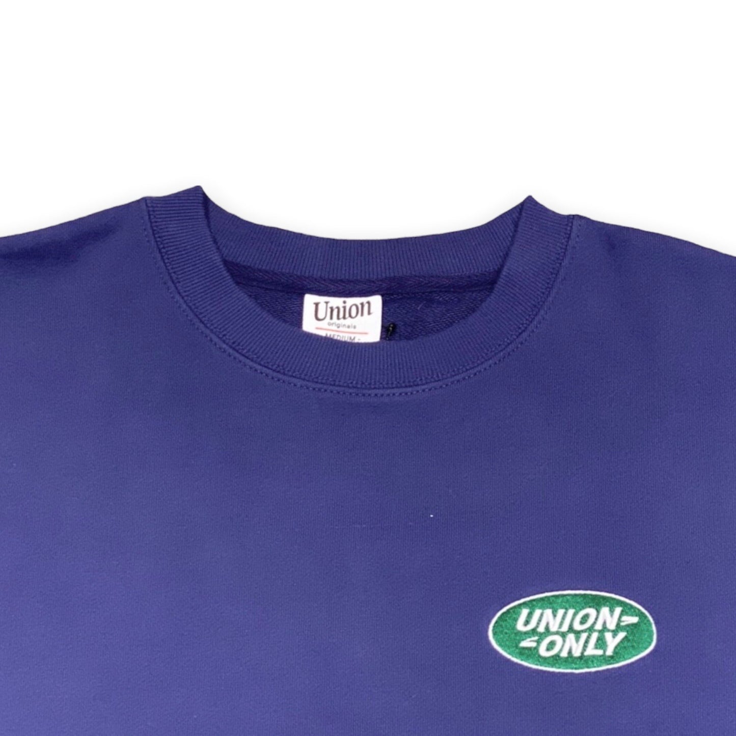 【UNION originals - ユニオンオリジナルス】Oval Logo スウェット トレーナー/ネイビー