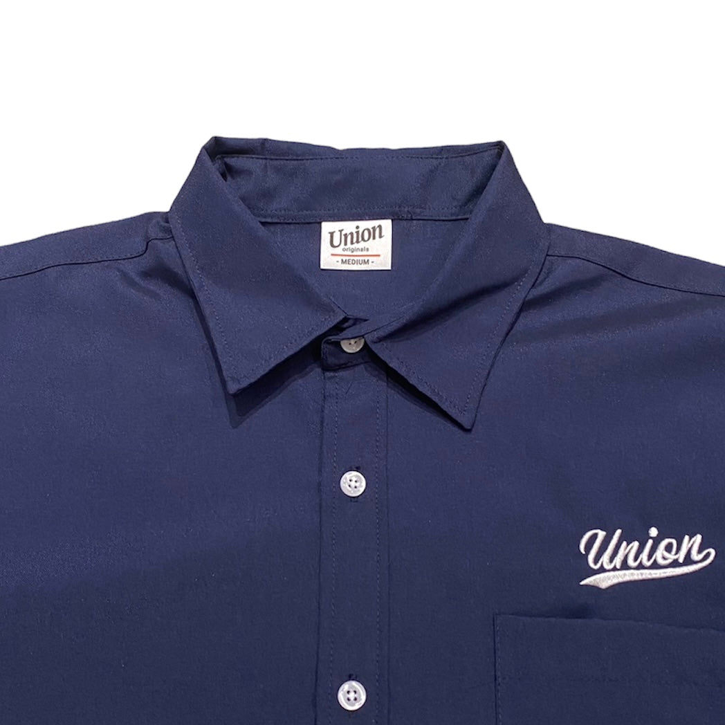 【UNION originals - ユニオンオリジナルス】League Logo Oxford Shirt / Navy (リーグロゴ オックスフォードシャツシャツ/ネイビー)